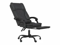Clicnbuy Silla De Oficina|Silla de oficina reclinable masaje cuero sintético