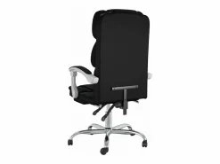 Clicnbuy Silla de oficina reclinable cuero sintético Negro Clearance