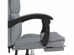 Silla de oficina reclinable de tela claro^Clicnbuy New