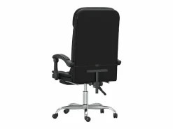 Clicnbuy Silla De Oficina|Silla de oficina reclinable masaje cuero sintético