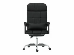Clicnbuy Silla De Oficina|Silla de oficina reclinable masaje cuero sintético
