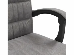 Clicnbuy Silla de oficina reclinable de tela gris taupé Topo Sale
