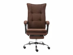 vidaxl Silla De Oficina|Silla de oficina tela marrón