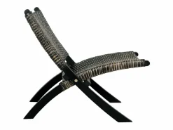 Silla de ratán kubu natural y madera maciza de caoba^Clicnbuy Best
