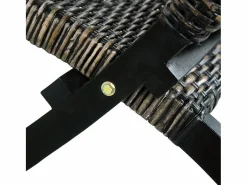 Silla de ratán kubu natural y madera maciza de caoba^Clicnbuy Best