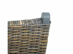 vidaxl Sillón De Mimbre|Silla de ratán kubu natural y madera maciza de caoba