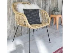 BERAH GETAH Silla de ratán y metal Color natural claro Sale