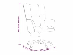 vidaxl Silla De Escritorio|Silla de relajación de terciopelo verde oscuro
