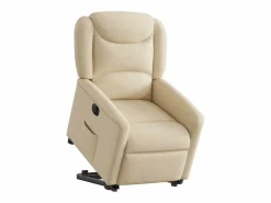 Silla de relax | Sillón eléctrico reclinable elevable de tela color SHL2366 Crema Outlet