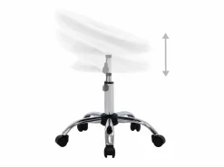 Silla de trabajo con ruedas cuero sintético ES47120^