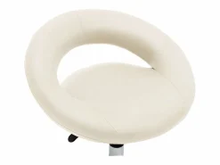 Clicnbuy Taburete De Oficina|Silla de trabajo con ruedas cuero sintético
