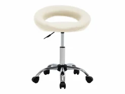 Taburete De Oficina|Silla de trabajo con ruedas cuero sintético ES405570