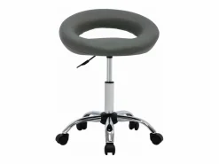 Silla de trabajo con ruedas cuero sintético^Clicnbuy Hot