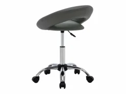 Silla de trabajo con ruedas cuero sintético^Clicnbuy Hot