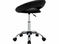 Taburete De Oficina|Silla de trabajo con ruedas cuero sintético ES18187