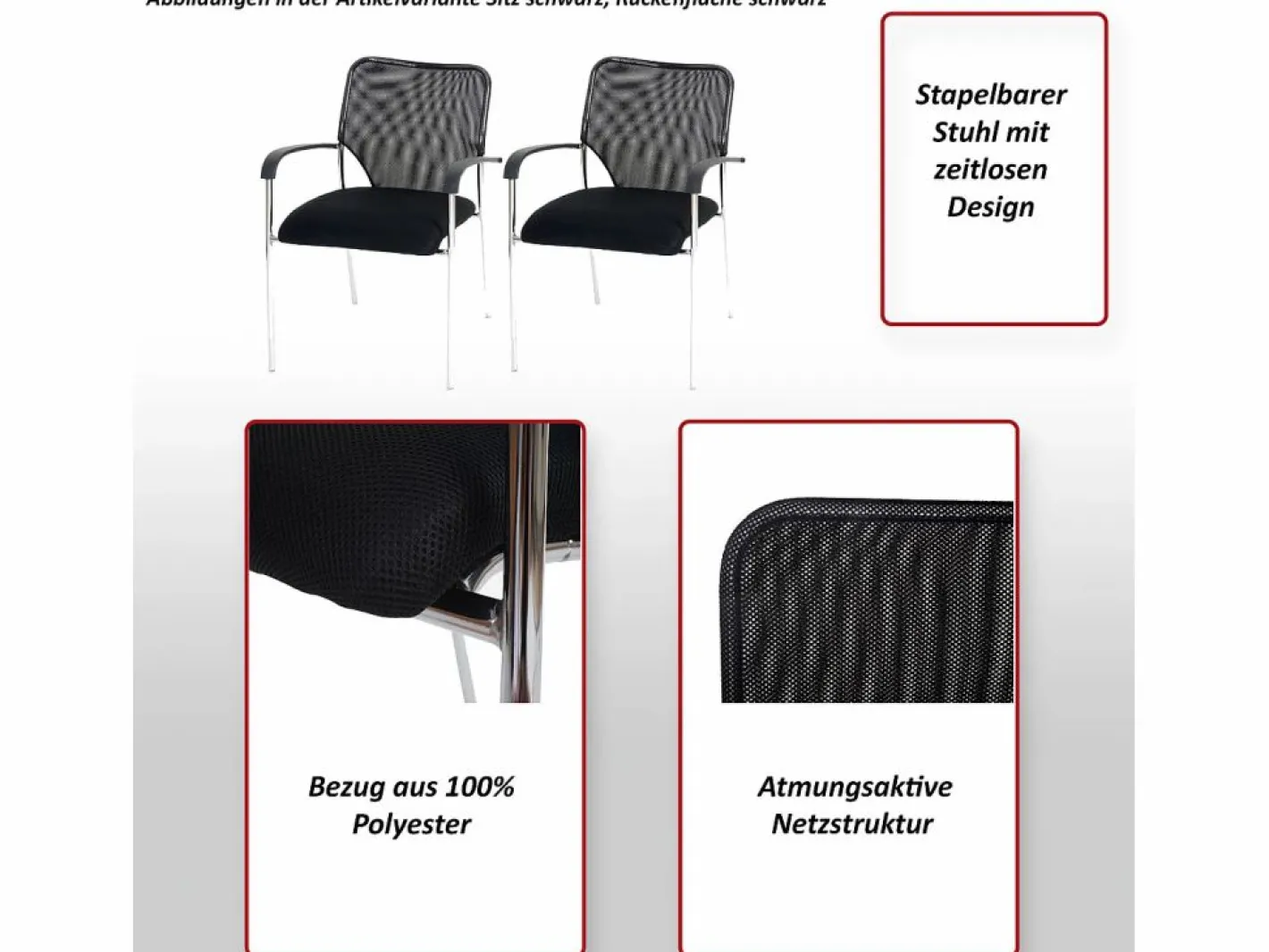 MCW Silla Conferencia|Silla de visita Tucson (juego de 12), asiento , respaldo