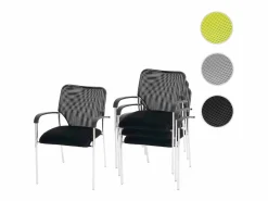 MCW Silla de visita Tucson (juego de 2), asiento , respaldo Negro Online