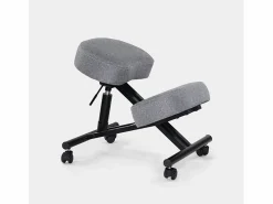 AHD Taburete De Oficina|Silla ergonómica de rodillas postural modelo sueco de tejido Balancesteel Lux -