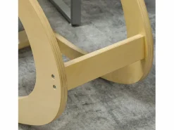 Silla ergonómica de rodillas con función de inclinación, madera, (54,5x85x54 cm)^ Clearance