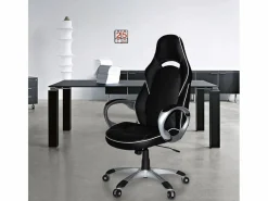 FRANCHINISHOP Silla ergonómica gamer y de oficina en polipiel con Estilo Deportivo Racer Classic Multicolor
