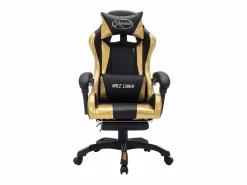 Silla gaming con luces LED RGB cuero sintético y negro^vidaxl Hot