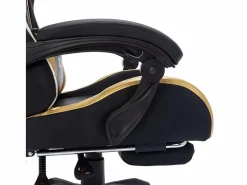 Silla gaming con luces LED RGB cuero sintético y negro^vidaxl Hot