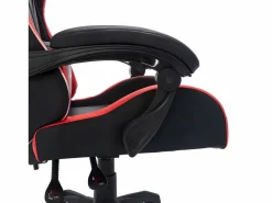 Silla gaming con luces LED RGB cuero sintético rojo y negro^Clicnbuy Clearance