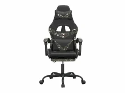 Silla gaming con reposapiés cuero sintético camuflaje^Clicnbuy Discount
