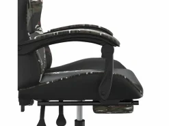 Silla gaming con reposapiés cuero sintético camuflaje^Clicnbuy Discount
