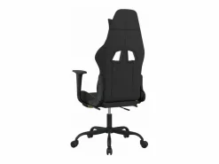 Clicnbuy Silla gaming con reposapiés tela verde claro y Negro Clearance