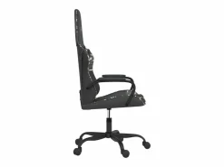 Clicnbuy Silla gaming cuero sintético y camuflaje Negro Hot