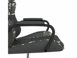 Clicnbuy Silla gaming cuero sintético y camuflaje Negro Hot