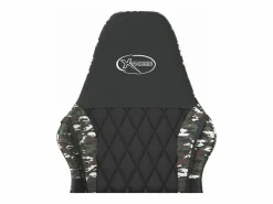 Clicnbuy Silla gaming cuero sintético y camuflaje Negro Hot