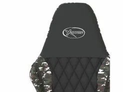 Clicnbuy Silla gaming cuero sintético y camuflaje Negro Hot