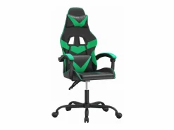 Clicnbuy Silla Gaming|Silla gaming cuero sintético y verde
