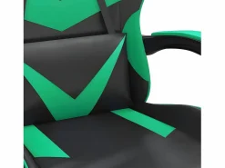 Clicnbuy Silla Gaming|Silla gaming cuero sintético y verde
