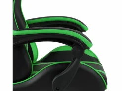 Silla gaming de cuero sintético negro y^Clicnbuy Clearance