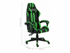 Silla gaming de cuero sintético negro y^Clicnbuy Clearance
