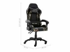 Clicnbuy Silla Gaming|Silla gaming de cuero sintético y camuflaje