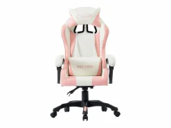 Clicnbuy Silla gaming de cuero sintético Rosa Best