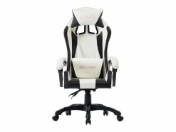 vidaxl Silla gaming de cuero sintético Negro Online