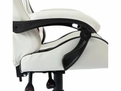 vidaxl Silla gaming de cuero sintético Negro Online