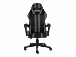 Clicnbuy Silla Gaming|Silla gaming de cuero sintético negro y