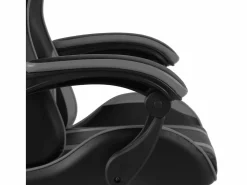 Clicnbuy Silla Gaming|Silla gaming de cuero sintético negro y