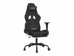 Silla gaming de masaje con reposapiés tela^Clicnbuy Outlet
