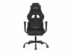 Silla gaming de masaje con reposapiés tela^Clicnbuy Outlet