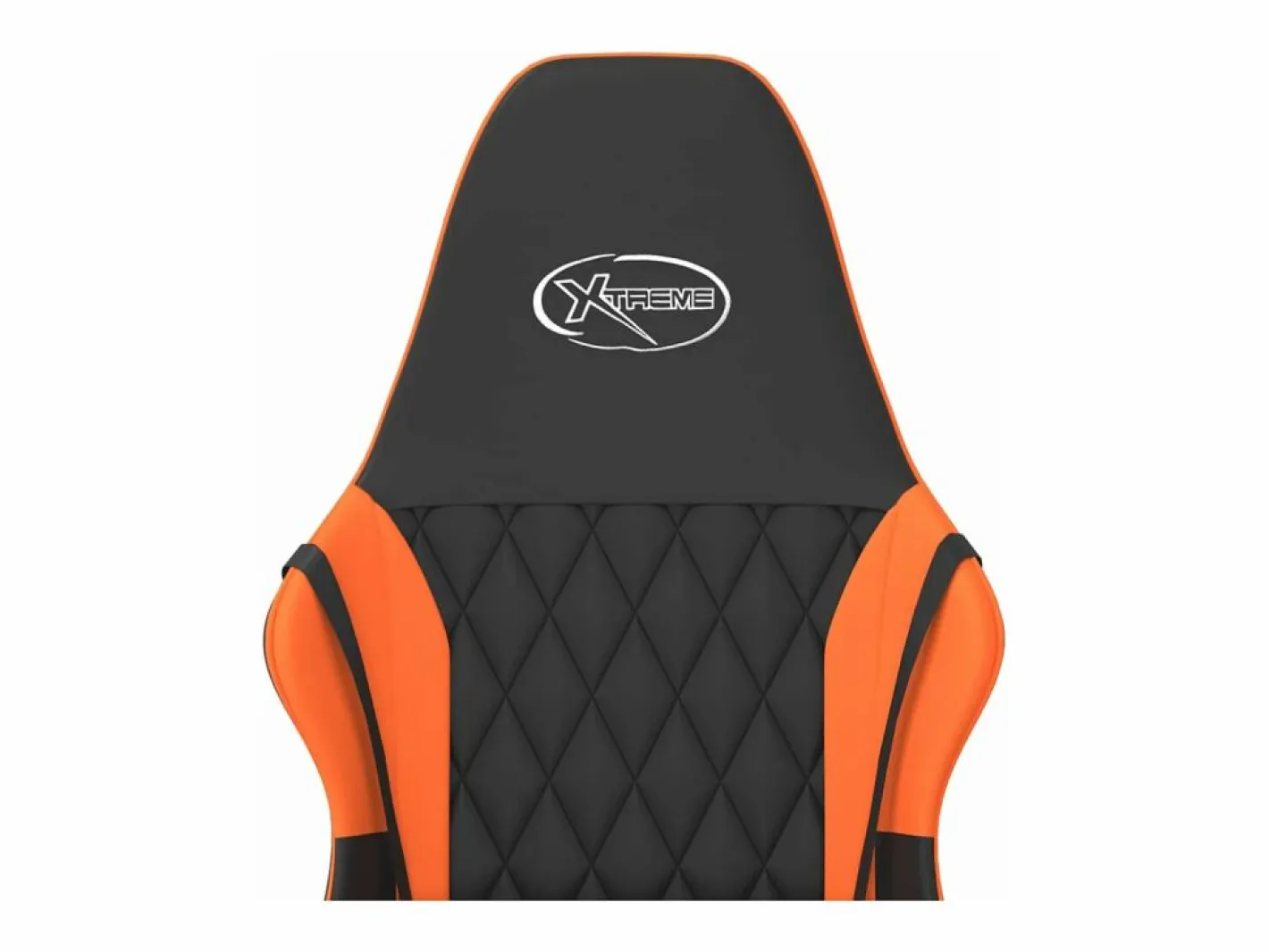 Clicnbuy Silla gaming de masaje cuero sintético y naranja Negro Best