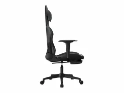Clicnbuy Silla Gaming|Silla gaming de masaje y reposapiés cuero sintético