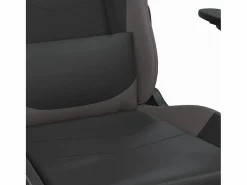 Silla gaming de masaje y reposapiés cuero sintético negro^vidaxl Clearance