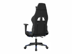 Clicnbuy Silla Gaming|Silla gaming de masaje y reposapiés cuero sintético negro